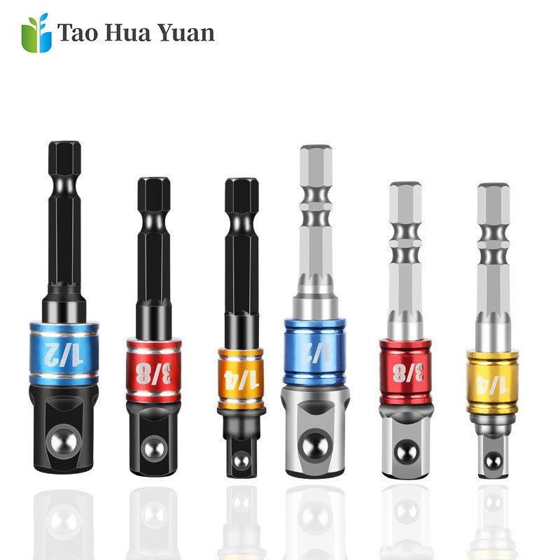 3PCS Drill Socket Adapter Converter For Impact Driver With H