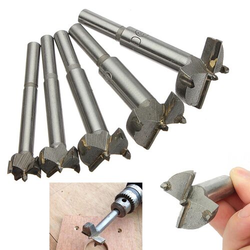 5pcs/Set Hand Tools YG8 Forstner Auger Drill Bit Woodworking