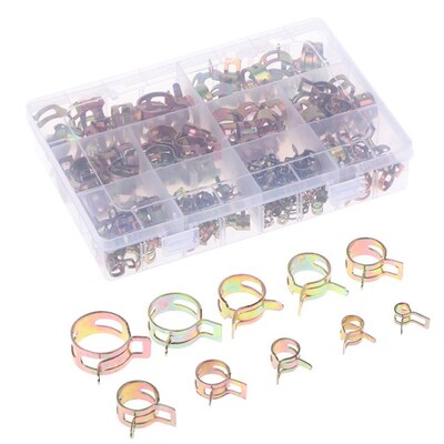 80/115/155pcs/set 6-22mm Spring Clip Hose Clamp Fastener Fue