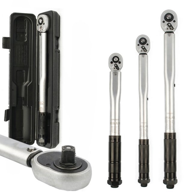 Torque Wrench 1/4 3/8 1/2 Square Drive Two Way To Accurately