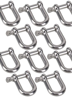 M6 D Type Shackle Short Paragraph Rigging 304 Stainless Stee