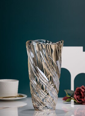 American light excessive ryukyu and light crystal glass vase