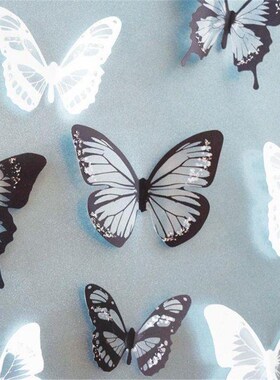 18Pcs Crystal 3D Butterflies DIY home decor wall stickers fo