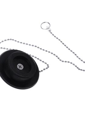 Bathtub Drain Plug With Chain Sink Basin Water Stopper For B