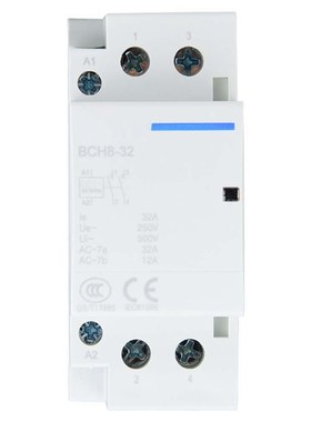 2P AC Contactor 220V/230V DIN Rail Mounting Low Power Consum