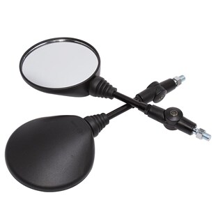 Motorcycle Black Universal 10mm Side Mirror Rearview Mirror