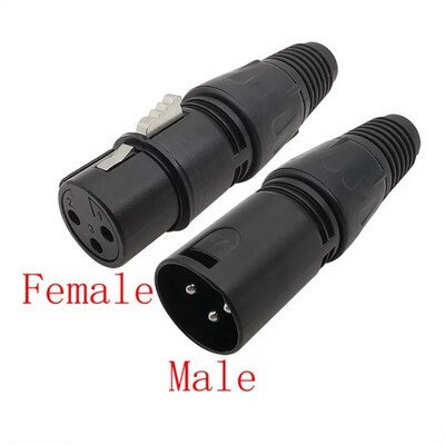 XLR 3 Pin Male Plug / XLR 3 Pin Female Socket Audio Micropho