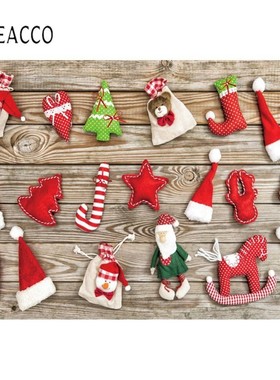 Laeacco Vinyl Christmas Backdrops Photography Santa Clause