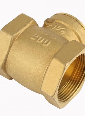 DN32 Female Thread Brass Non-return Swing Check Valve 232PSI