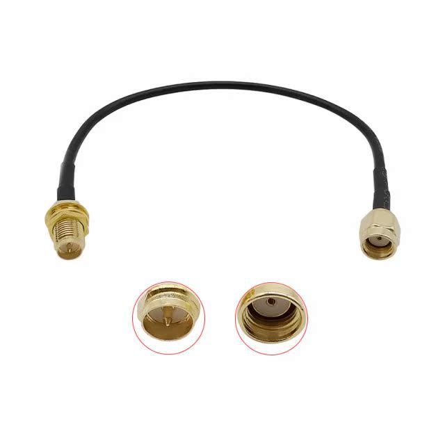 1PCS RP SMA Male to RP SMA Female RG174 WiFi Antenna Extensi