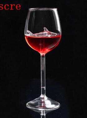 300ml High Heel Shark Red Wine Glass Cup Crystal Bottle The