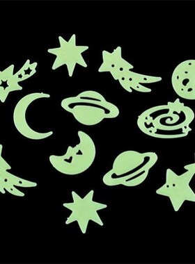 Decal Tags Decor Universe Luorescent Stickers  Planet Star G