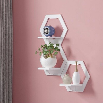 Free Punching Wall shelf Wall-mounted Wall Hanger TV Backgro