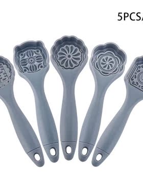 5pcs/set Mooncake Cookie Mold Moon Cake Mould Cutter Hand Pr