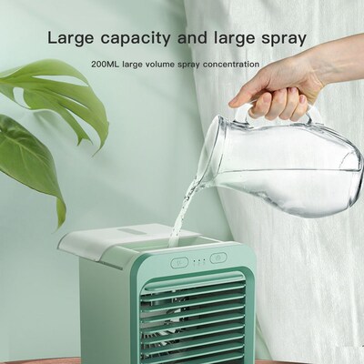 Mini Air Cooler Water Cooled Air Conditioner USB Rechargeabl