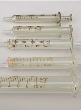1ml/2ml/3ml/5ml/10ml/20ml/30ml/50ml/100ml Glass syringe inje