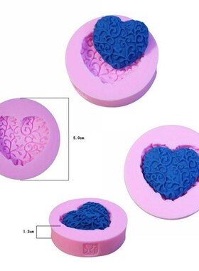 Love Heart Shape Silicone Cake Mold , Baking Silicone Mould