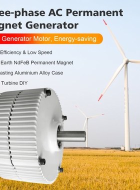 500W 24V Wind Generators Three-phase AC Permanent Magnet Gen