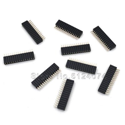 20pcs/lot Single row 15pin female pin spacing 1.27mm row pin