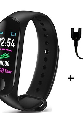 M3plus smart bracelet heart rate pedometer call reminder mes