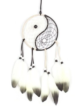 Dream Catcher Wall Decor - White Feather Handmade Dreamcatch