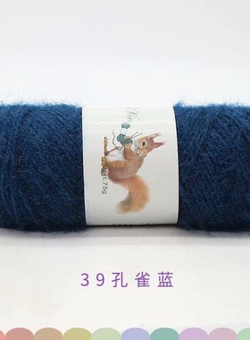 The squirrel fluff yarn blob of coarse, mohair yarn diy