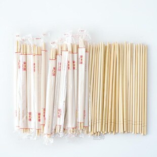 100Pairs japanese Disposable Bamboo Wood Chopsticks Restaura