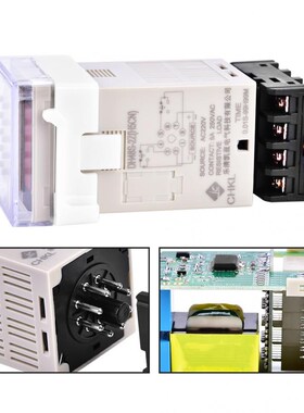 DH48S-2Z 220V 0.01S-99H99M repeat cycle Double Time Relay Di