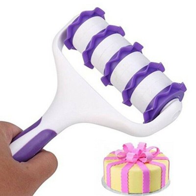 Fondant Strip Ribbon Cutter Sugarcraft Cake Rolling Pin Embo