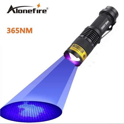 ALONEFIRE SK68uv LED UV Flashlight Purple Violet 365nm Light