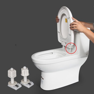 2Pcs toilet seat cover Fixings Plastic toiletseat Screws Qui