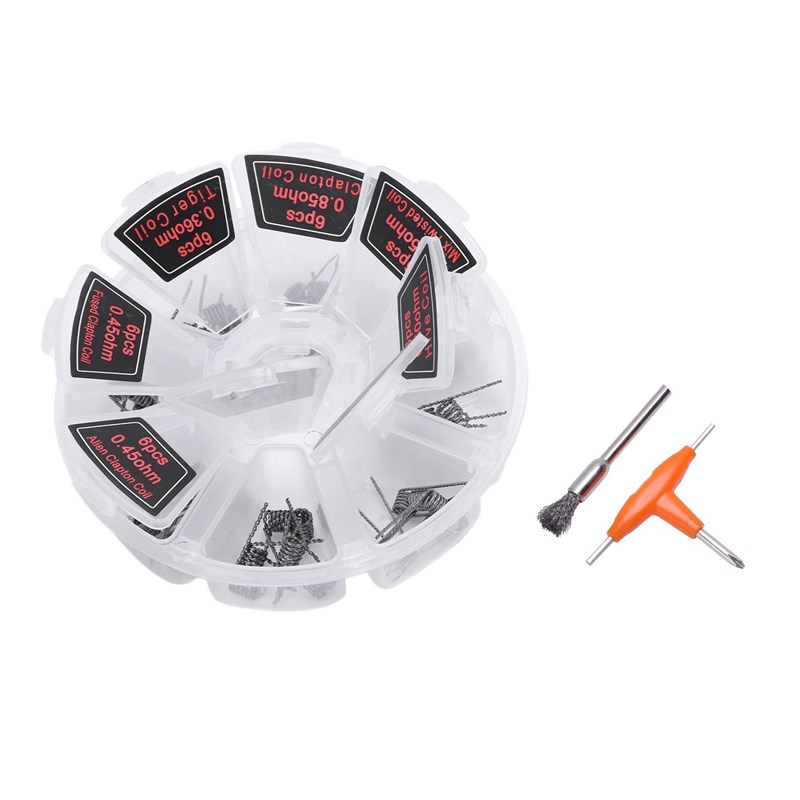 8 in 1 Clapton Coil platte twisted Mix twisted Fused clapton