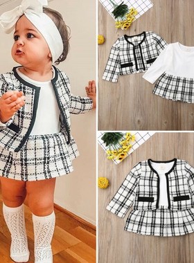 2Pcs Autumn Winter Party Kids Clothes For Baby Girl Fashion