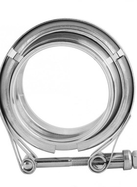 2Pcs 3inch Stainless Steel V-Band Turbo Downpipe Turbo Exhau