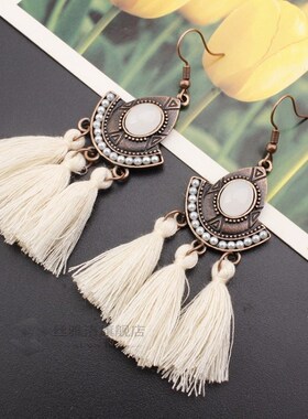 25 Colors Tassel Ear  Wo Long Fringe Drop Ear Statet Bohemia