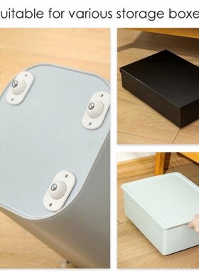 4pcs Self Adhesive Casters For Storage Box Universal Furnitu