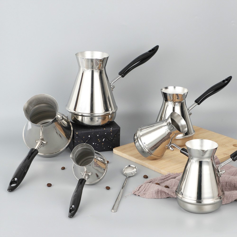Stainless Steel Turkish Coffee Pot  Arabica Coffee Maker Ket