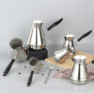 Stainless Steel Turkish Coffee Pot  Arabica Coffee Maker Ket