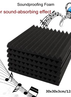 6PC Acoustic Foam Soundproofing Foam 30*30*3 cm Egg Crate St