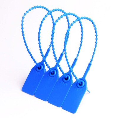 100Pcs Disposable Plastic Pull-Tite Security Seals Signage