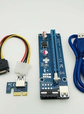 6Pcs 006 PCI-E Extender PCI Express Riser Card PCIE 1x to 16