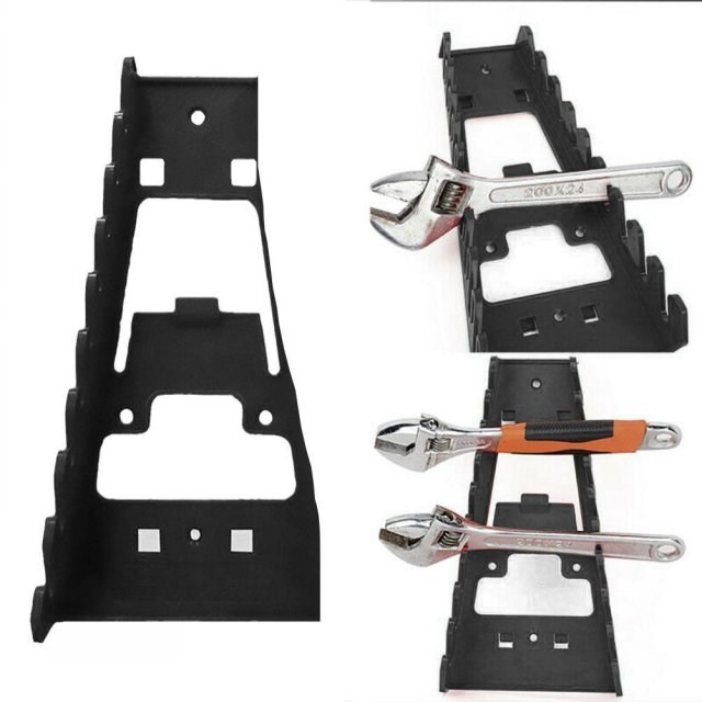 Red Black Wrench Spanner Tool Organizer Sorter Holder Wall M