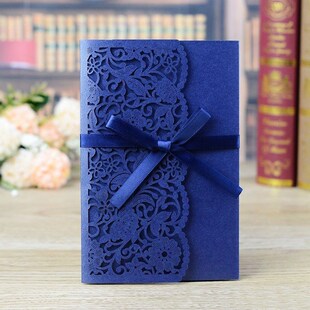 1pcs Sample Laser Cut Wedding Invitation Card Lace Flower Gr
