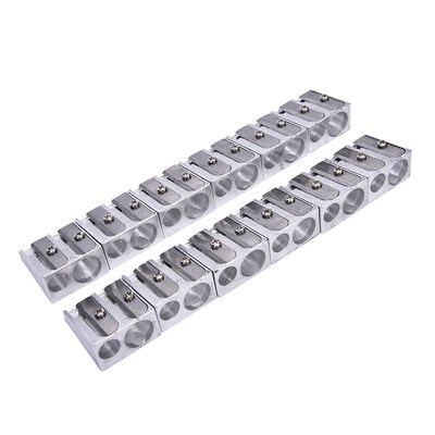 3pcs/set Sliver Metal Hand Pencil Sharpener Metal Drawing Wr