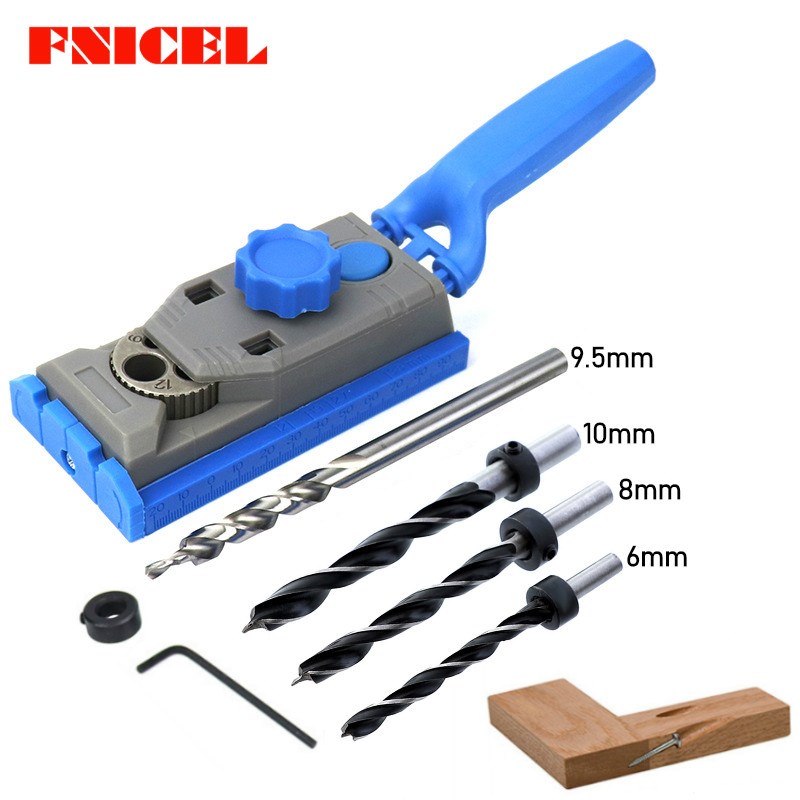 2-in-1 Woodworking Drilling Hole Jig Inclined Locator Obliqu