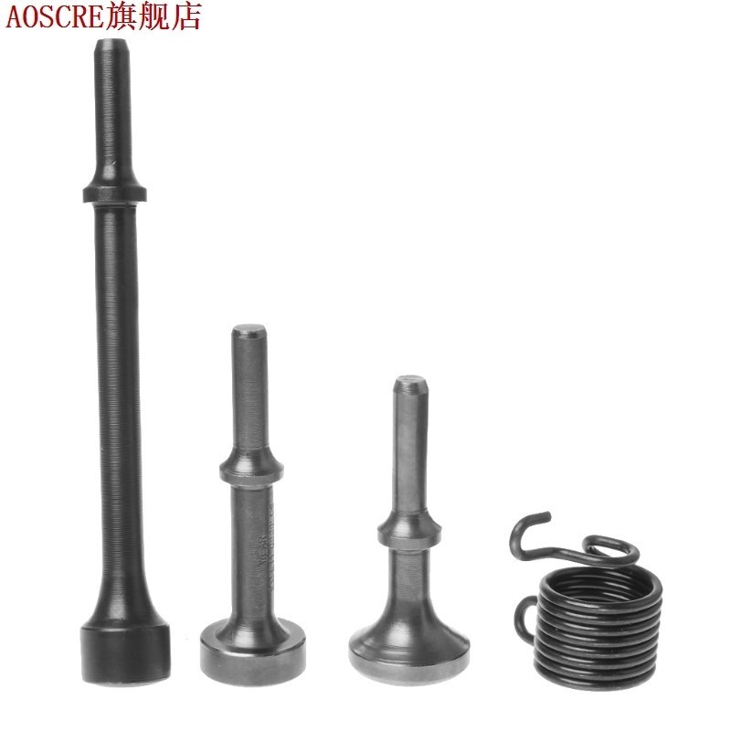 3pcs Smoothing Pneumatic Air Hammers Bits Long Bit Tool Spri