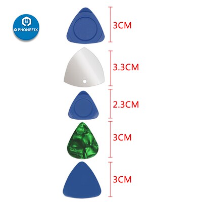 PHONEFIX 5pcs Triangle Pry Pieces Pry Blade Plastic Colorful