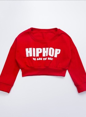Kid Long Sleeve Hip Hop Clothing Casual Shirt Cropped Sweats