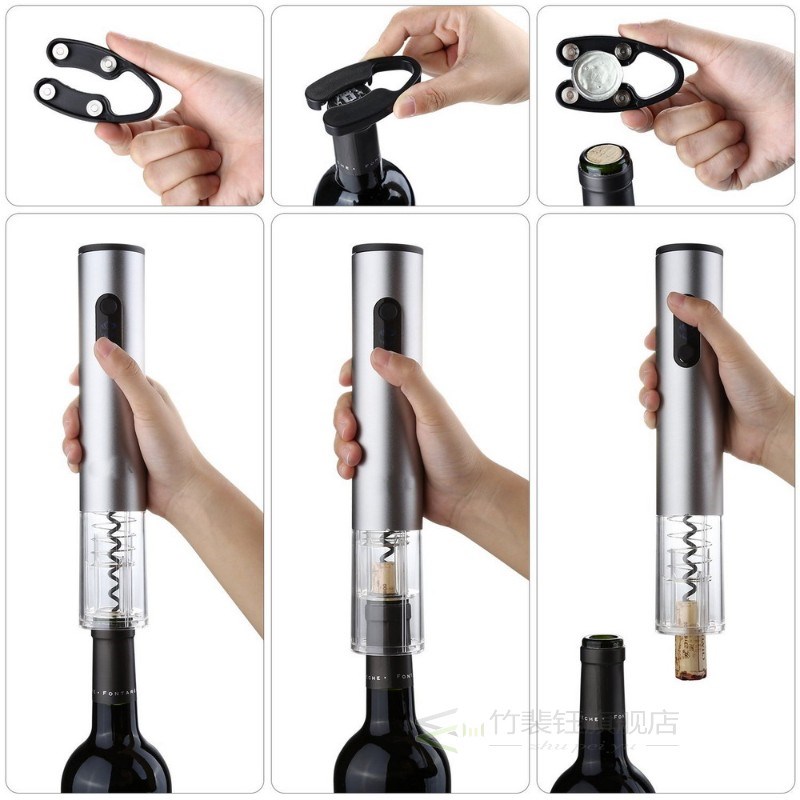 Electric Wine Bottle Opener Corkscrew Cork Remover Cordless