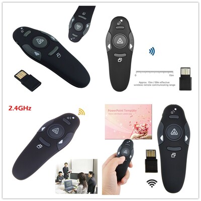 1Pcs 2.4GHz Wireless Powerpoint Presentation Presenter Pen U